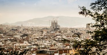 Aussicht auf Barcelona Stadt