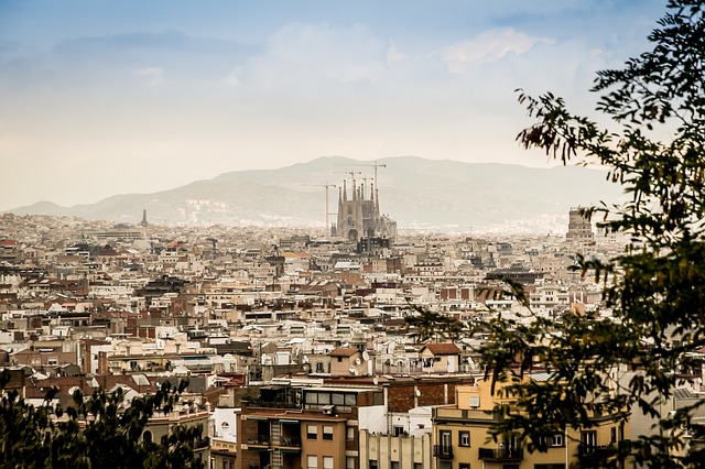 Panoramafoto von Barcelona