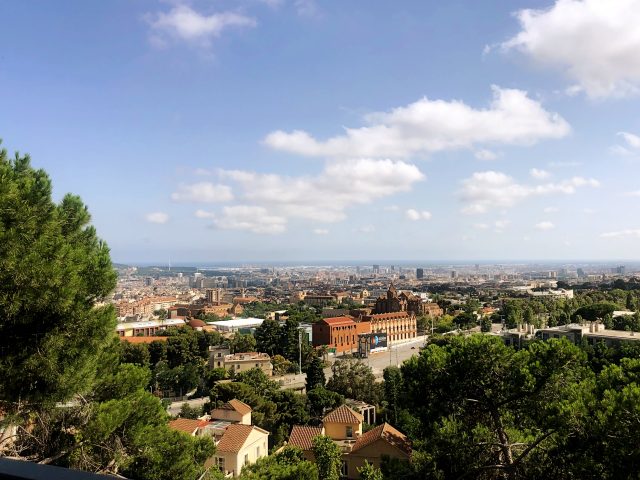 Aussicht auf den Stadtteil Sarria Sant Gervasil in Barcelona